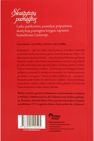 Mario Puzo - Krikštatėvis - 000000000001110455