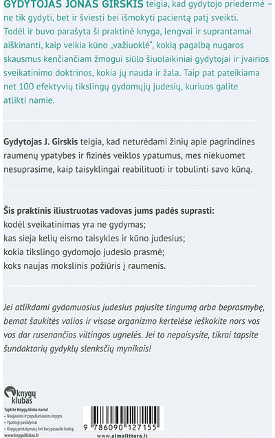 Jonas Girskis - Viskas apie stuburo gydymą. Praktinis iliustruotas vadovas, kaip padėti sau - 000000000001110701